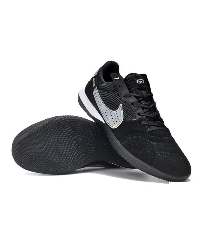کفش فوتسال نایک استریت گتو طرح اصلی مشکی سفید Nike Street Gato IC Indoor