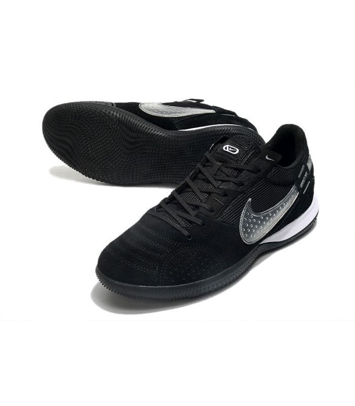 کفش فوتسال نایک استریت گتو طرح اصلی مشکی سفید Nike Street Gato IC Indoor