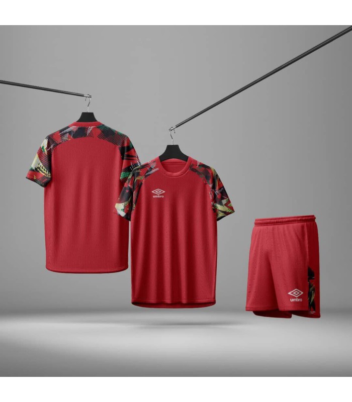 تیشرت و شورت باشگاهی آمبرو قرمز Umbro Men's club t-shirt and shorts