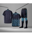 ست تیشرت،شورت و جوراب باشگاهی آدیداس مشکی آبی Adidas Men's club t-shirt and shorts