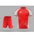 تیشرت و شورت باشگاهی آدیداس قرمز سفید Adidas Men's club t-shirt and shorts