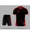 تیشرت و شورت باشگاهی آدیداس مشکی قرمز Adidas Men's club t-shirt and shorts