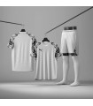 ست تیشرت،شورت و جوراب باشگاهی پوما سفید مشکی Puma Men's club t-shirt and shorts