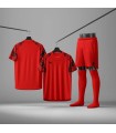 ست تیشرت،شورت و جوراب باشگاهی پوما قرمز مشکی Puma Men's club t-shirt and shorts