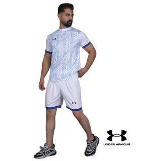 تیشرت و شورت باشگاهی آندر آرمور سفید Under Armor Men's club t-shirt and shorts