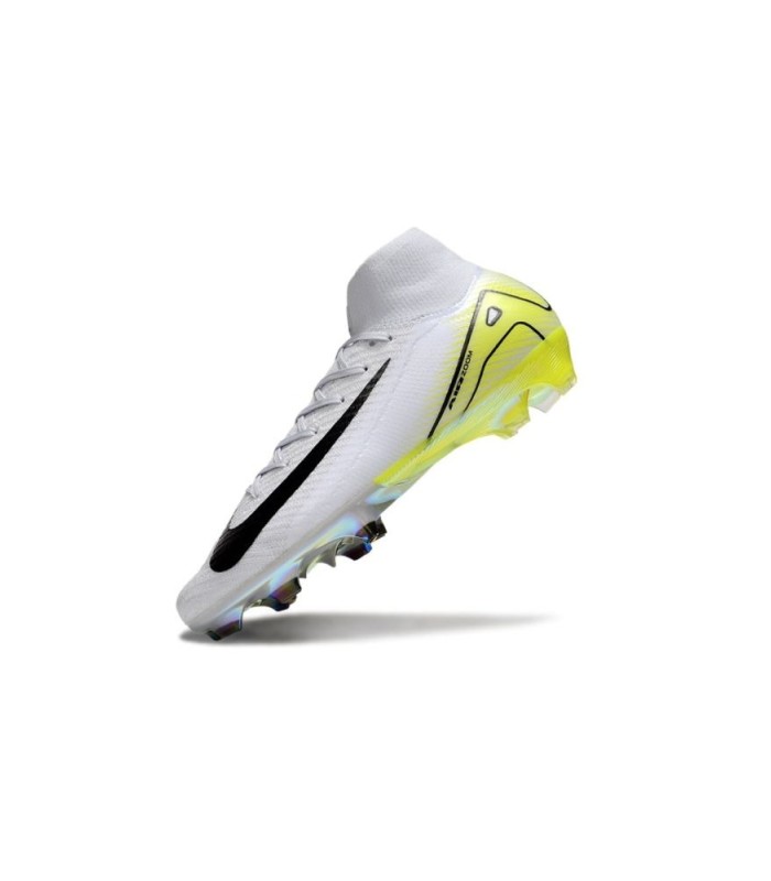 کفش فوتبال نایک مرکوریال سوپرفلای طرح اصلی Nike Zoom Mercurial Superfly 10 Elite FG White Black Volt