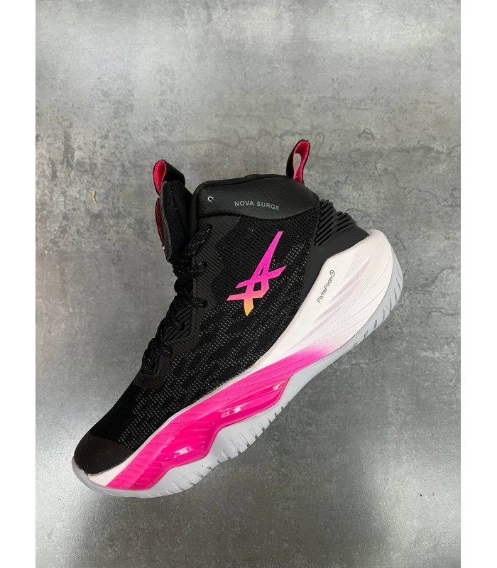 کفش والیبال اسیکس نوا سورج 2 طرح اصلی ASICS Nova Surge Low Black Pink Glow