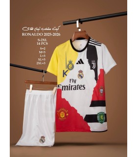تیشرت و شورت منتخب رونالدو رئال مادرید Real Madrid Ronaldo Kit 2026