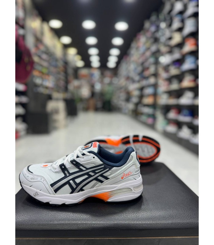 کفش پیاده روی مردانه اسیکس 1090 سفید مشکی Asics GEL-1090 White Midnight