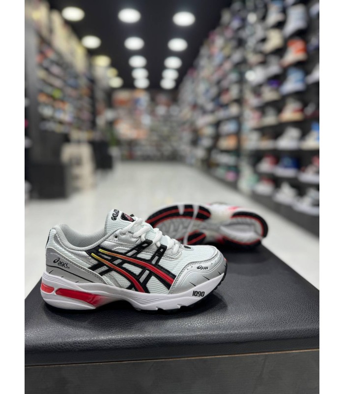 کفش پیاده روی اسیکس 1090 سفید قرمز Asics GEL-1090 White Red