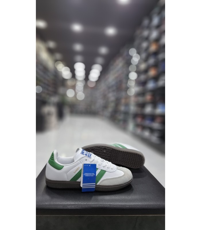 کفش پیاده روی آدیداس سامبا سفید سبز Adidas Samba OG GW