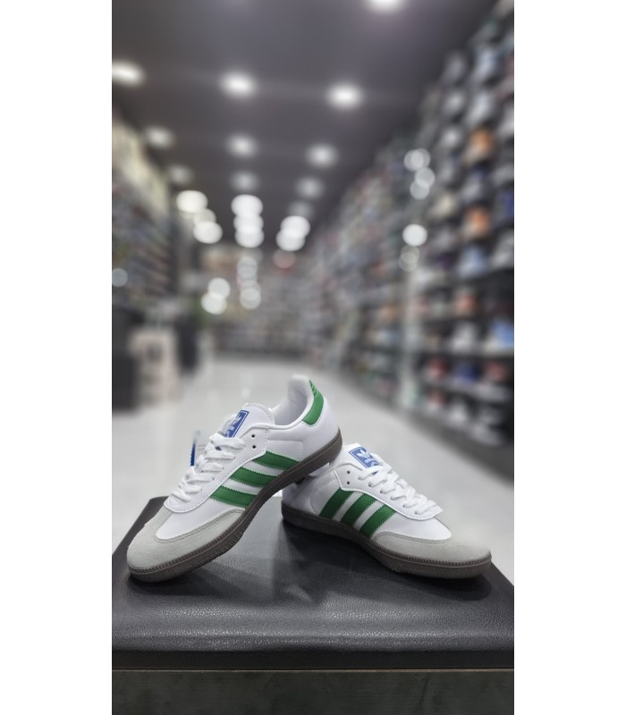 کفش پیاده روی آدیداس سامبا سفید سبز Adidas Samba OG GW
