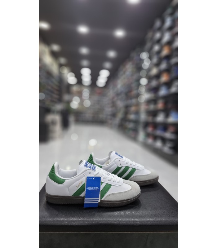 کفش پیاده روی آدیداس سامبا سفید سبز Adidas Samba OG GW