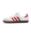 کفش پیاده روی آدیداس سامبا سفید قرمز Adidas Samba OG WR