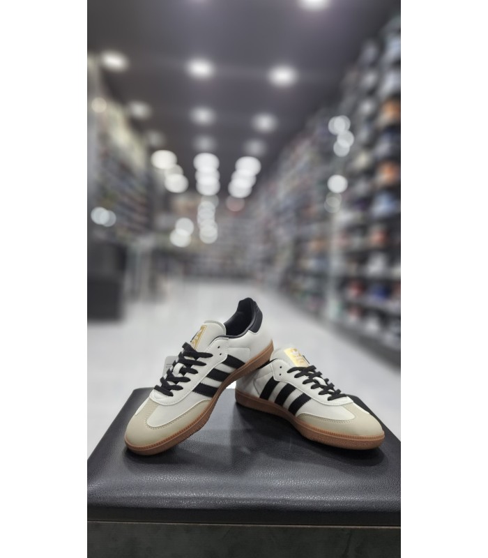 کفش پیاده روی آدیداس سامبا کرم مشکی Adidas Samba OG CB