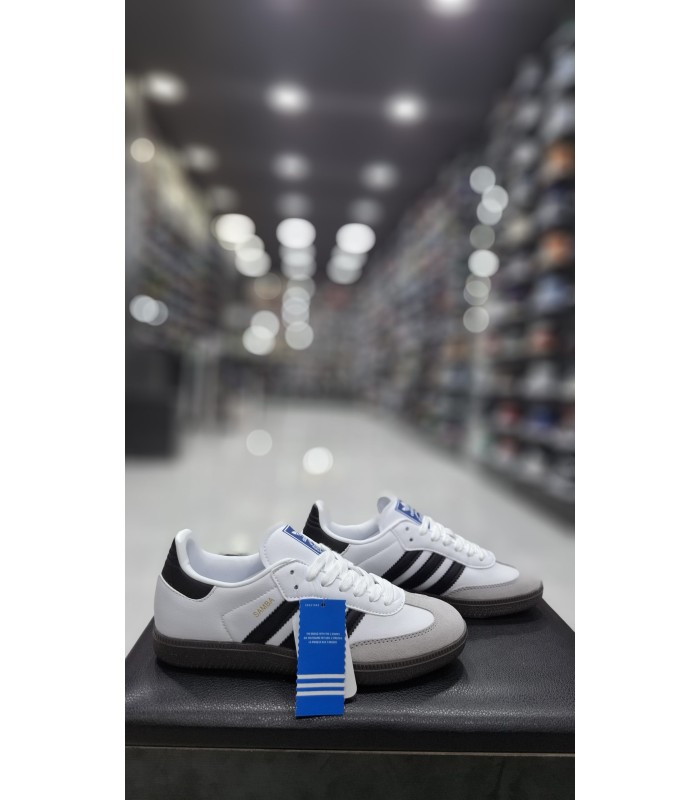 کفش پیاده روی آدیداس سامبا سفید مشکی Adidas Samba OG WB