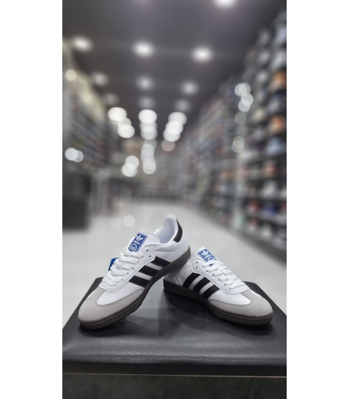 کفش پیاده روی آدیداس سامبا سفید مشکی Adidas Samba OG WB