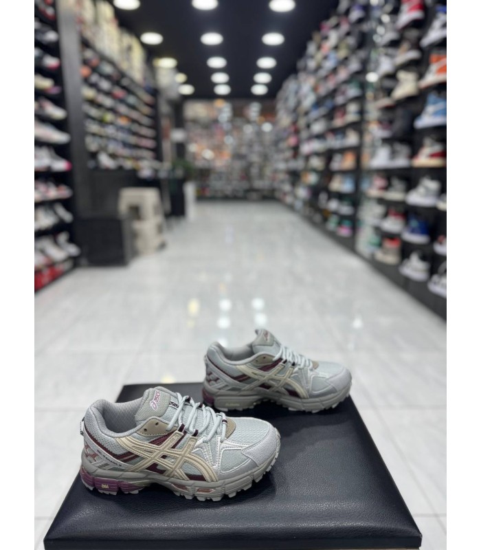 کفش پیاده روی اسیکس کاهانا طوسی زرشکی Asics Gel-Kahana 8 Grey