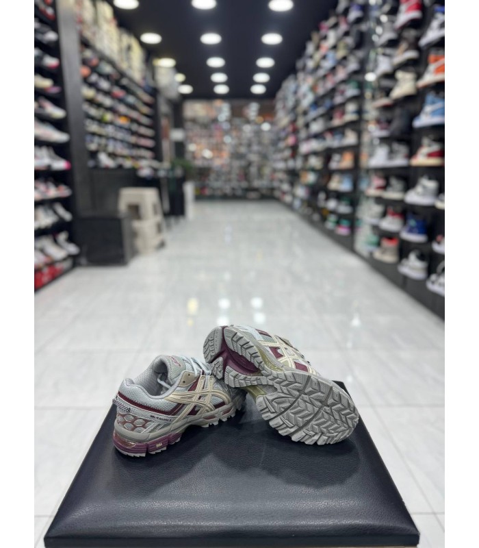 کفش پیاده روی اسیکس کاهانا طوسی زرشکی Asics Gel-Kahana 8 Grey