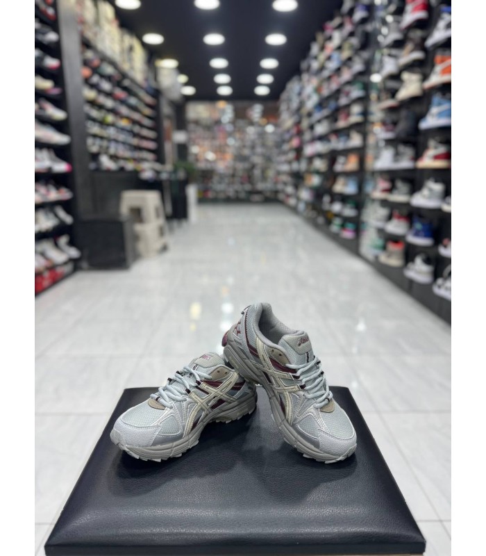 کفش پیاده روی اسیکس کاهانا طوسی زرشکی Asics Gel-Kahana 8 Grey