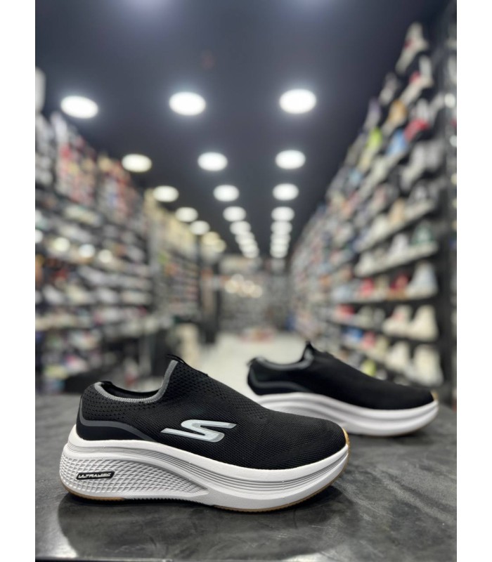 کفش پیاده روی مردانه اسکیچرز گو ران مشکی سفید Skechers Go Run Elevate 2.0 Cadena Sneaker