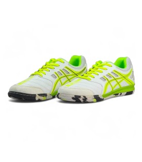 کفش فوتسال اسیکس کوپرو طوسی سبز Asics Copero Futsal
