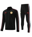 گرمکن شلوار تمام زیپ منچستر یونایتد مشکی Sweatshirt and pants Manchester United 2025