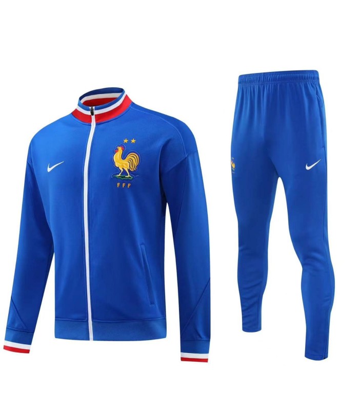 گرمکن شلوار تمام زیپ فرانسه آبی Sweatshirt and pants France 2025