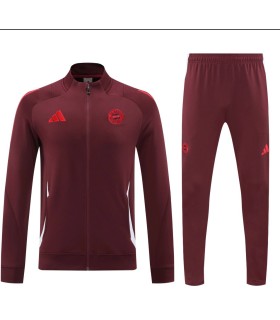 گرمکن شلوار تمام زیپ بایرنمونیخ قرمز Sweatshirt and pants Bayern Munich N 2025