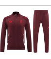 گرمکن شلوار تمام زیپ بایرنمونیخ قرمز Sweatshirt and pants Bayern Munich N 2025