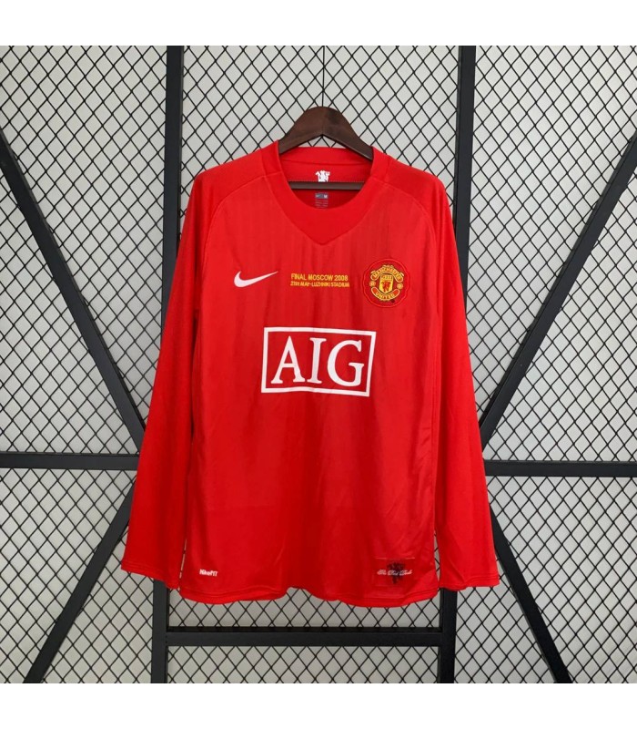 تیشرت پلیری آستین بلند کلاسیک منچستریونایتد Manchester United Away T-Shirt 2008