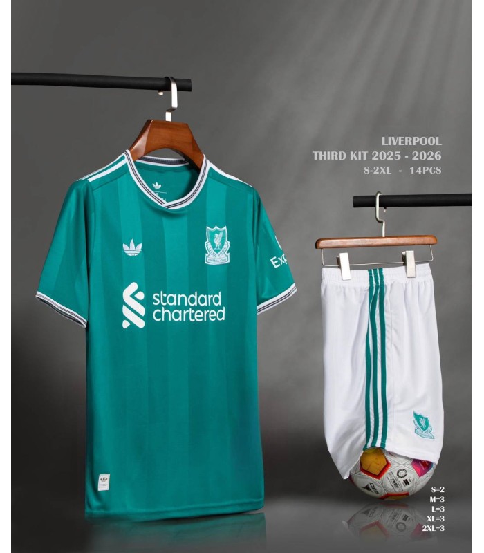 تیشرت و شورت سوم لیورپول liverpool 3rd T-Shirt 2026