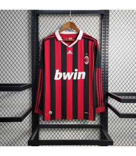 تیشرت پلیری آستین بلند کلاسیک اول آث میلان Ac Milan Home T-Shirt 2009