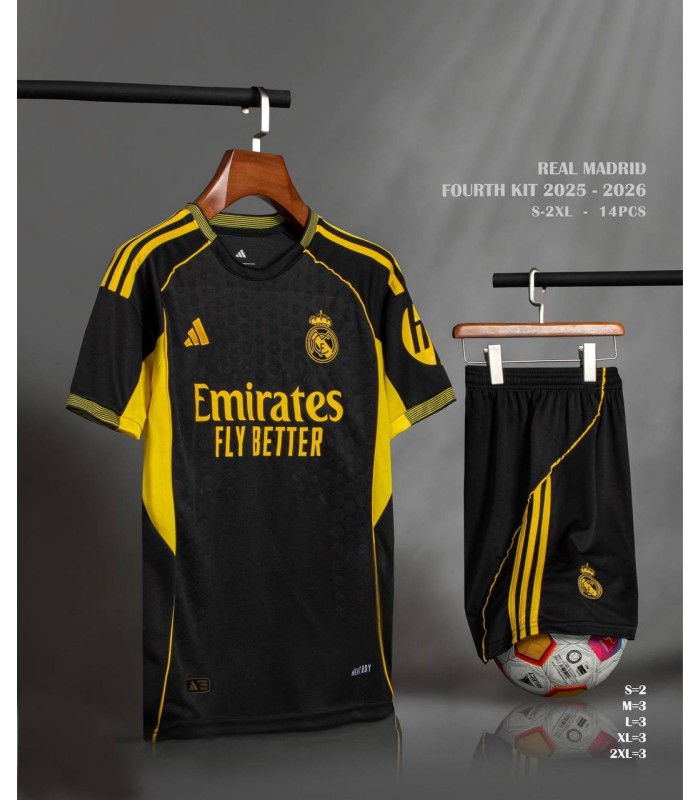 تیشرت و شورت چهارم رئال مادرید Real Madrid 4th T-Shirt and Shorts 2026