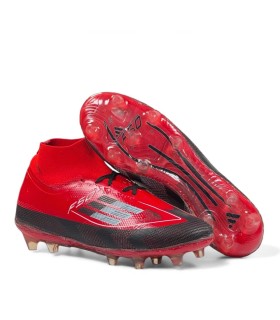 کفش فوتبال آدیداس اف پنجاه ساقدار قرمز مشکی  Adidas F50 Superfly Shoes