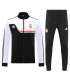 گرمکن شلوار تمام زیپ تیم رئال مادرید سفید مشکی Real Madrid full zip sweatpants