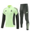 گرمکن شلوار تمام زیپ تیم رئال مادرید سبز مشکی Real Madrid full zip sweatpants