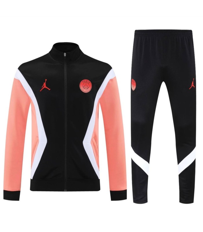 گرمکن شلوار تمام زیپ تیم پاریسن ژرمن مشکی نارنجی Paris Saint-Germain full zip sweatpants