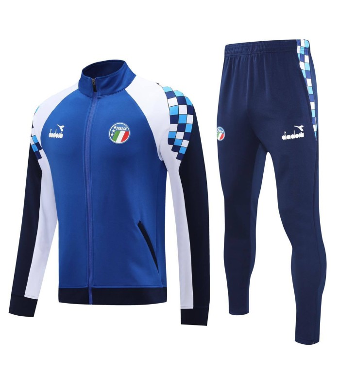 گرمکن شلوار تمام زیپ تیم ملی ایتالیا آبی Italy full zip sweatpants