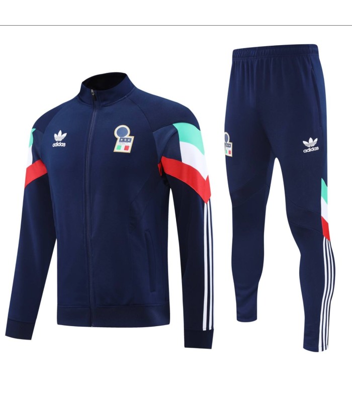 گرمکن شلوار تمام زیپ تیم ملی ایتالیا سورمه ای Italy full zip sweatpants