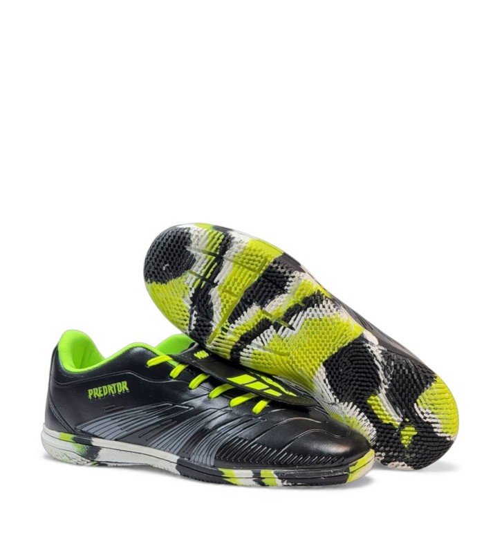 کفش فوتسال آدیداس پردیتور بلینگام مشکی سبز Adidas Predator Bellingham Futsal Shoes