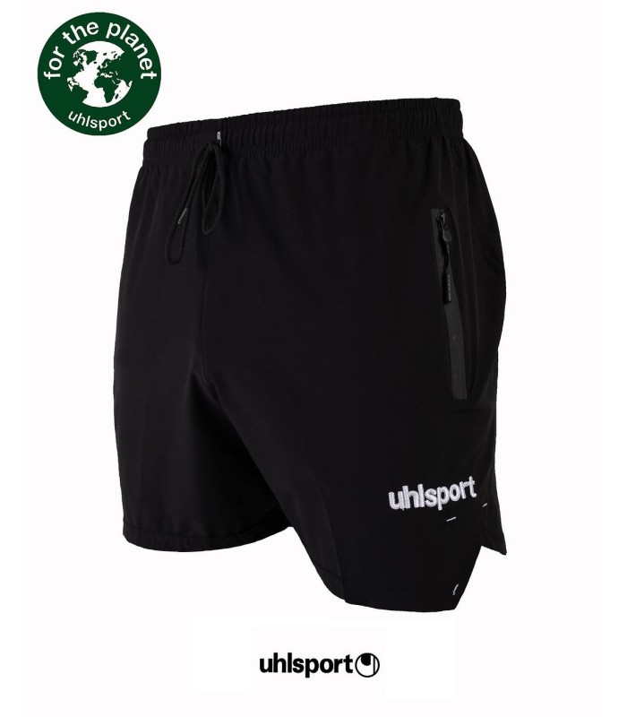 تیشرت و شورت یقه گرد کول مکث آلشپرت اورجینال مشکی Uhlsport Round neck T-shirt and shorts