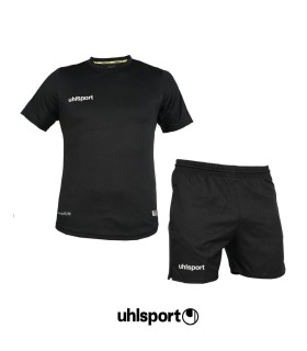 تیشرت و شورت یقه گرد کول مکث آلشپرت اورجینال مشکی Uhlsport Round neck T-shirt and shorts