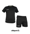 تیشرت و شورت یقه گرد کول مکث آلشپرت اورجینال مشکی Uhlsport Round neck T-shirt and shorts