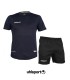 تیشرت و شورت یقه گرد کول مکث آلشپرت اورجینال سورمه ای Uhlsport Round neck T-shirt and shorts