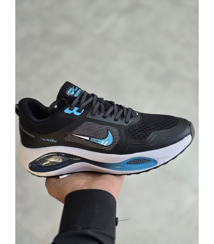 کفش پیاده روی مردانه نایک ایرمکس مشکی آبی Nike Air Max Super Zoom