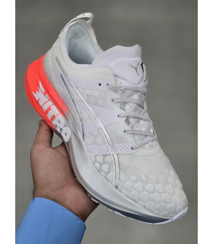 کفش پیاده روی پوما فور اور ران نیترو Puma ForeverRun Nitro White Cherry Tomato