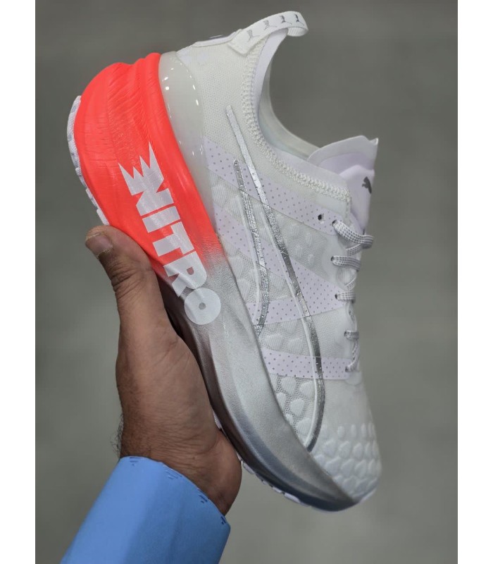 کفش پیاده روی پوما فور اور ران نیترو Puma ForeverRun Nitro White Cherry Tomato