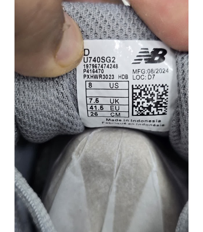 کفش پیاده روی مردانه نیوبالانس طوسی New Balance Running shoes 740 G