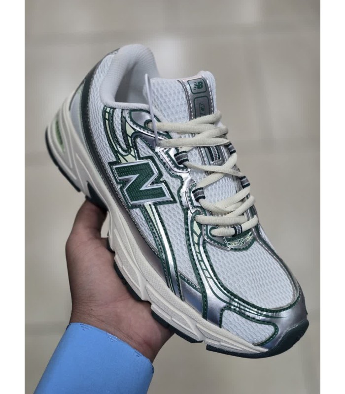 کفش پیاده روی مردانه نیوبالانس طوسی سبز New Balance Running shoes 740 G